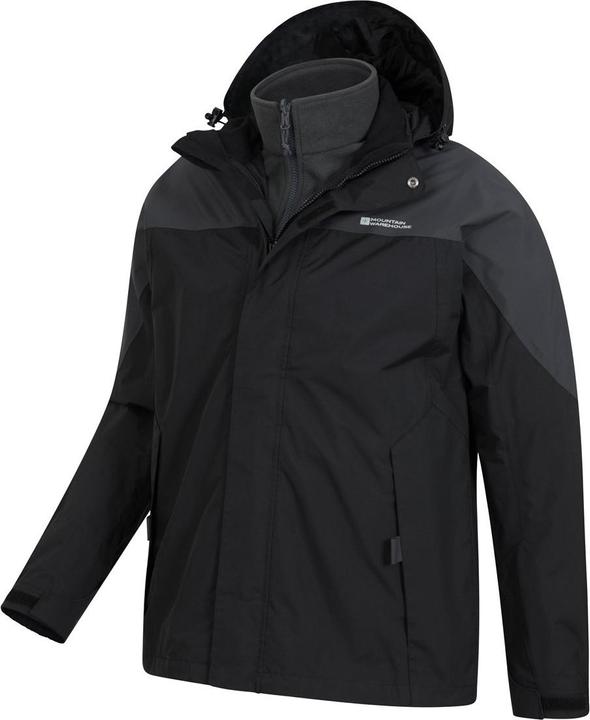 Actual product image Mountain Warehouse Mens Storm III 3 in 1 Waterproof Jacket (M)
