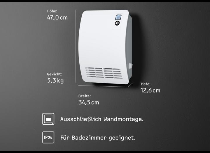 Immagine prodotto Stiebel Eltron Riscaldatore rapido CK 20 Premium, 2kW per circa 25 m², testato VDE, display LC, timer (2000 W)