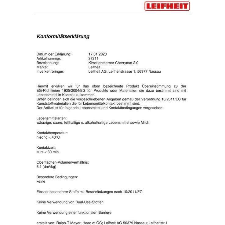 Thumbnail - Leifheit Kirschentkerner, Entsteiner, Weiss