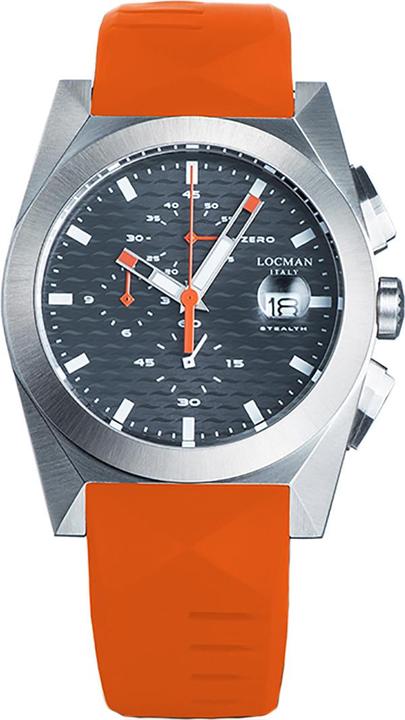 Immagine prodotto Locman Orologio da uomo Stealth Chrono arancione Ref. 0812 (Cronografo, 41 mm)