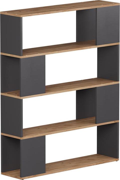 Anthracite/golden oak