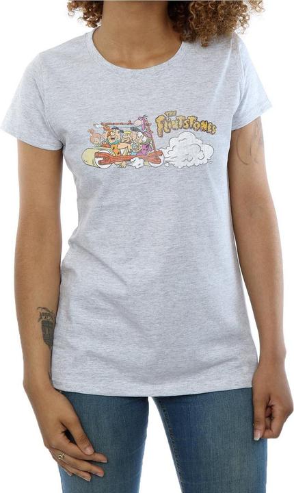 Produktbild The Flintstones Family Car Distressed TShirt (XL)