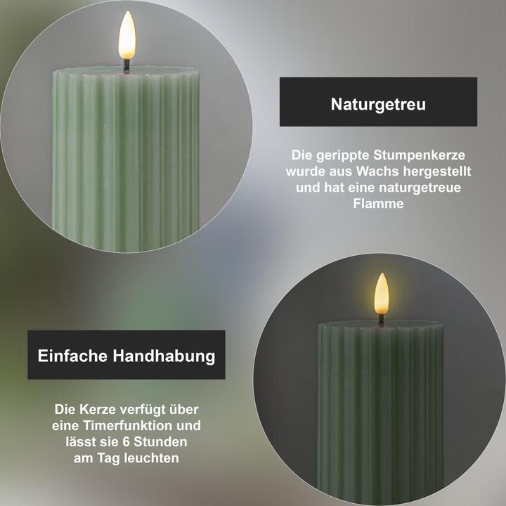 Actual product image Star Trading LED Pillar Candle Flame Stripe (1 x)