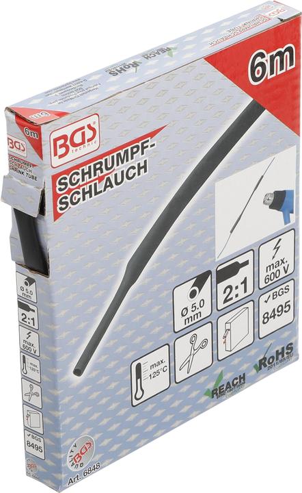 Immagine prodotto BGS Box gauine termorestringenti nero Ø 5 mm 6 m (1 x)