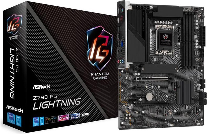 Produktbild AsRock Z790 Phantom Gaming Lightning (LGA 1700, Intel Z790, ATX)