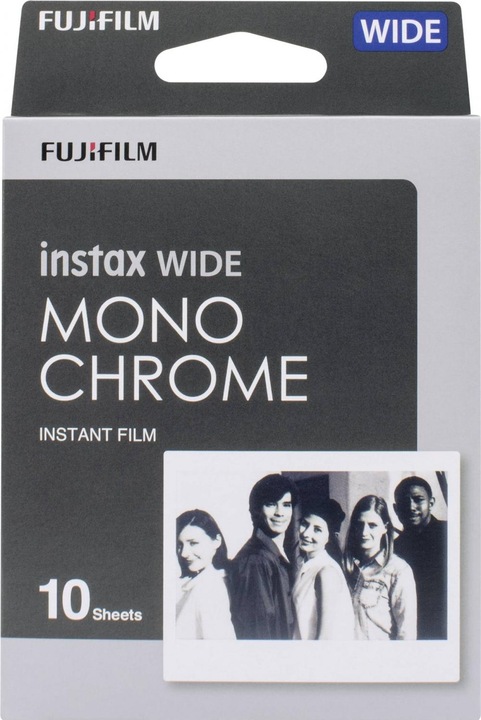 Actual product image Fujifilm Instax Wide 10 sheets Monochrome (Instax Wide 300)