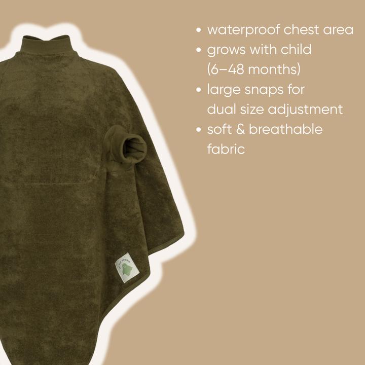 Actual product image Little Casimir Lätzchen mit Ärmeln – wasserdicht, saugfähig & verstellbar, für Babys 6M-4J (6 months)