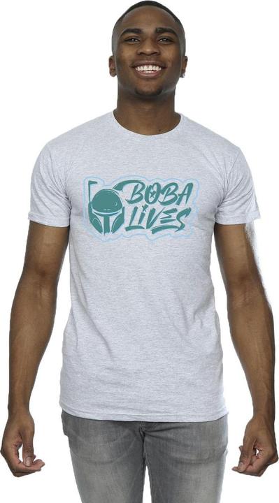 Immagine prodotto Star Wars The Book Of Boba Fett Lives Chest Maglietta Uomo (S)