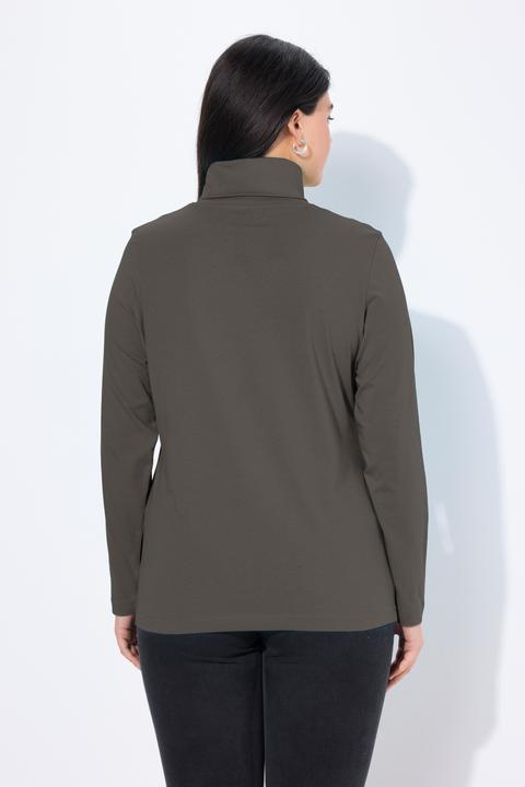 Produktbild Ulla Popken Shirt, Rollkragen, Slim, Langarm (50, 52)