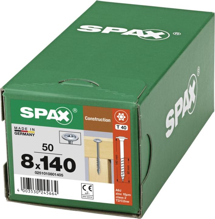 Produktbild Spax Tellerkopf T-Star Plus T40 Teilgewinde Wirox (50 Schrauben pro Stück)