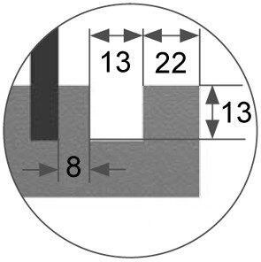 Produktbild Rehau Gewichtsausgleich-Mechanik C8 für vertikale Bedienung (1 Stk.)