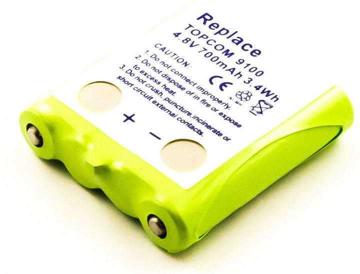 Image du produit AGI 98297 - Batterie/accumulateur - Topcom - Vert - TOPCOM TWINTALKER 9100 - Nickel-Metallhy (1 pcs, Spécifique à l'appareil, 700 mAh)