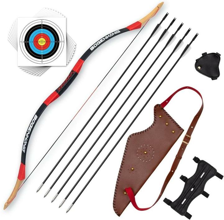 Actual product image Bogenkönig Bogenschiess-Set mit Köcher 30 lbs