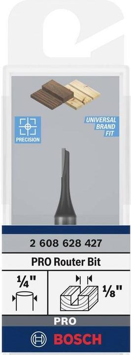 Actual product image Bosch Professional Zubehör Grooving cutter, 1/4", D1 3.2 mm, L 7.7 mm, G 51 mm