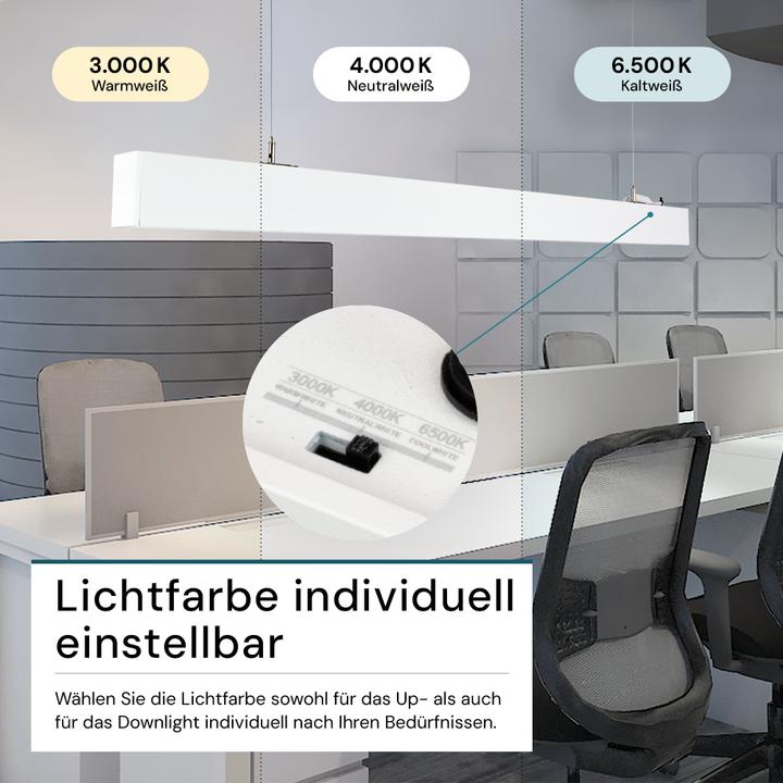 Immagine prodotto Luxula LED Büro-/Tresenleuchte Up&Down, weiss (3600 lm)