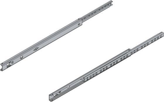 Image du produit Hettich Schubladenschiene Teilauszug 250-410 mm verzinkt 9136693 2 Stück