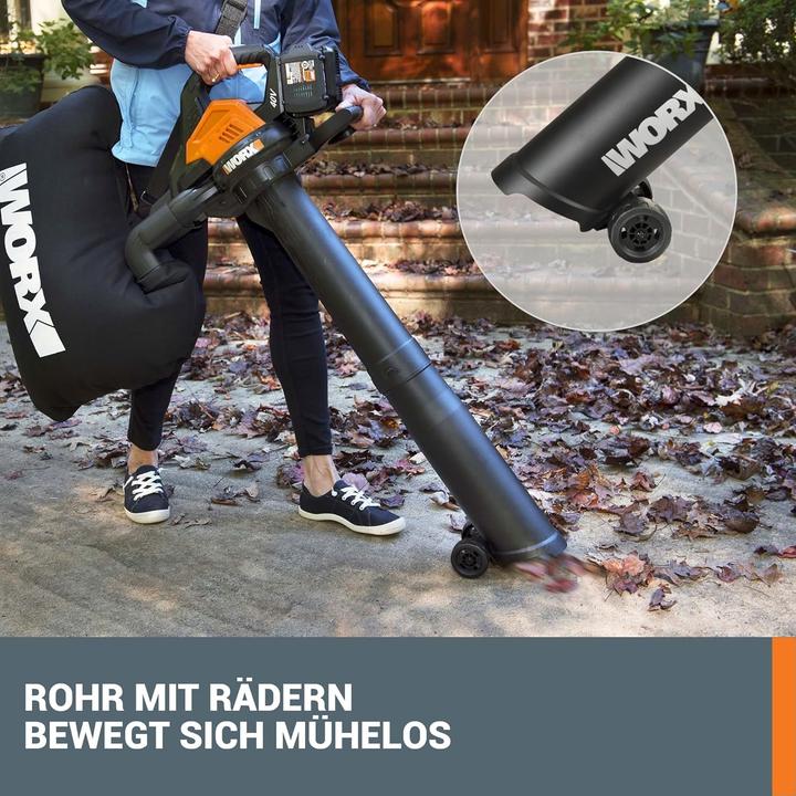 Actual product image Worx WG583E.9 (Rechargeable battery operated, Leaf blower, Leaf vacuums, Vacuum cleaners & blowers)