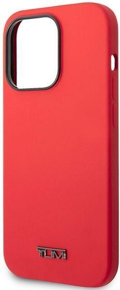 Actual product image Tumi TUHCP14XSR iPhone 14 Pro Max 6.7" czerwony/red hardcase Liquid Silicone (Apple iPhone 14 Pro Max)