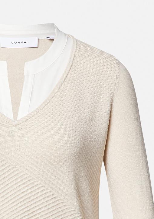 Image du produit Comma Strickpullover 2-in-1-Pullover in Layering-Optik (38)