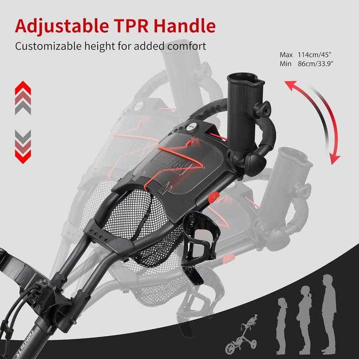 Produktbild Caddytek Carrello da Golf con 3 Ruote
