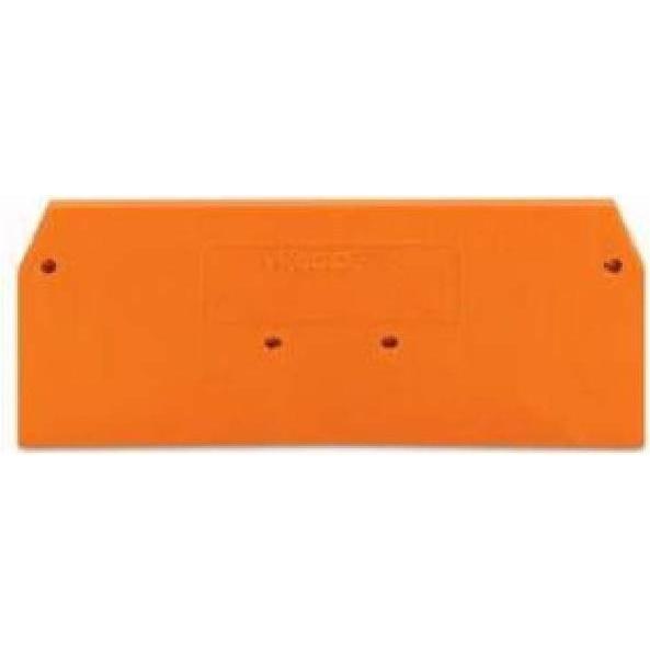 Wago Abschlussplatte, Elektronikzubehör + Gehäuse, Orange