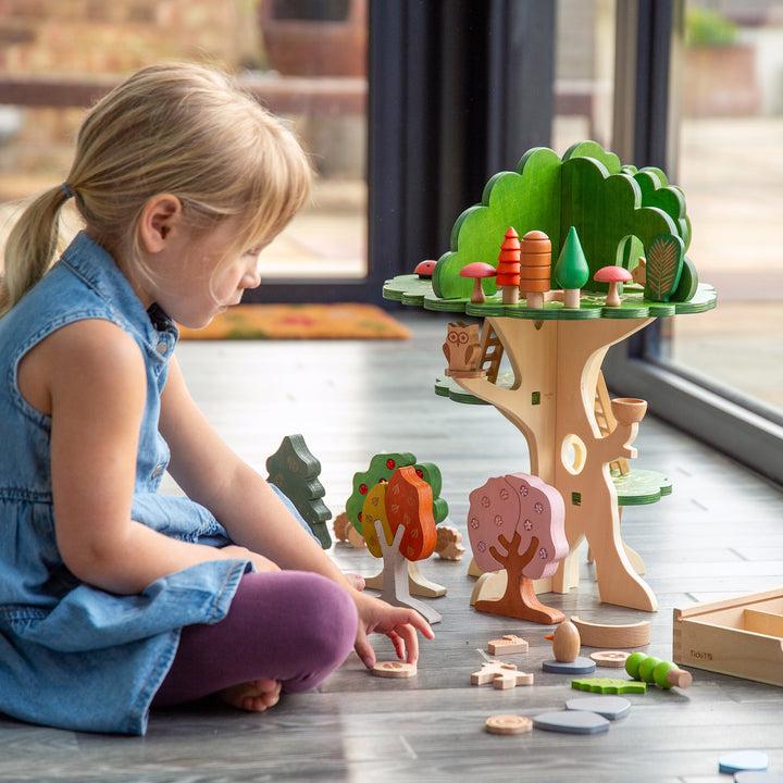 Image du produit TickiT Maison dans l'arbre en bois (15 pièces)