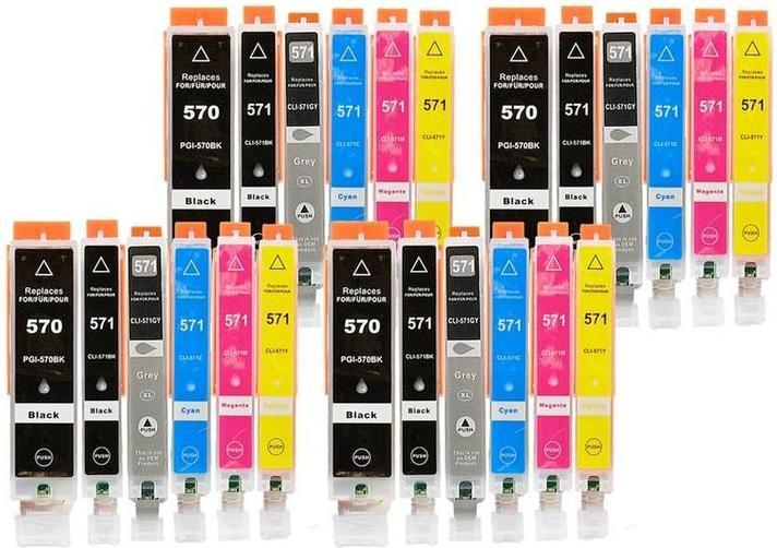 Produktbild Hermex Kompatible Tintenpatrone XL für Canon PIXMA TS8050 (M, Y, C, BK, GY, PGBK)