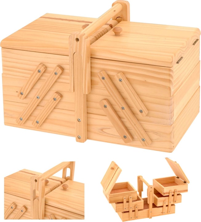 Immagine prodotto Natura Punto Scatola da cucito in legno