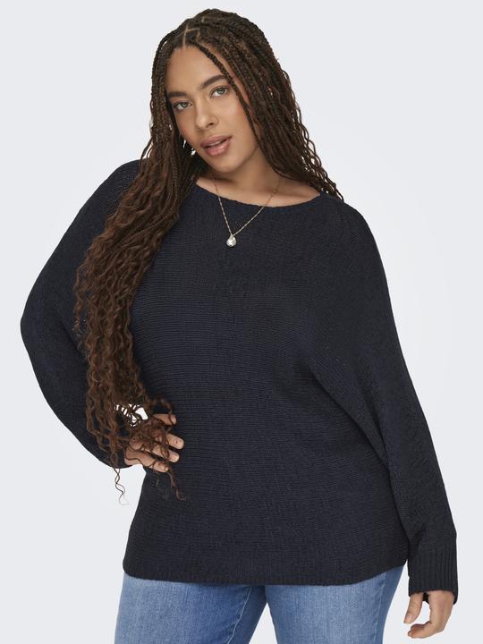 Immagine prodotto Only Maglia Fit Collo rotondo Plus Polsini a costine Pullover lavorato a maglia (S)