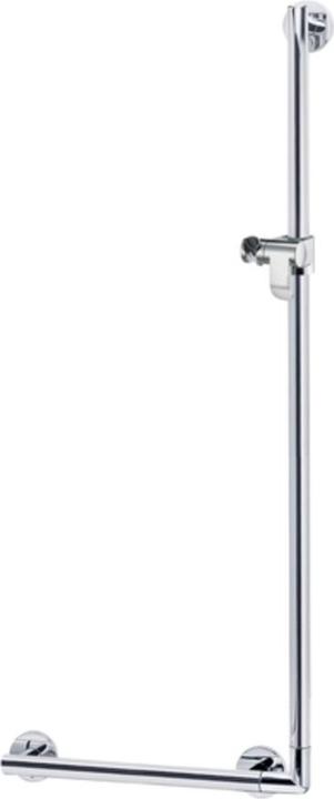 Keuco Winkelgriff Plan Care 90 mit Brausehalter 56,5 x 126,5 cm aluminium silber-eloxiert 34906