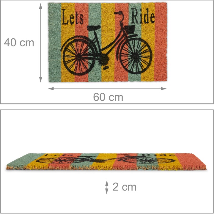 Produktbild Relaxdays Fussmatte (60 x 40 x 2 cm)