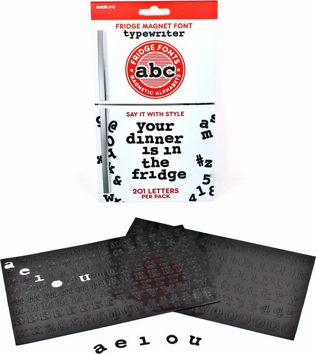 Suck UK Fridge Fonts