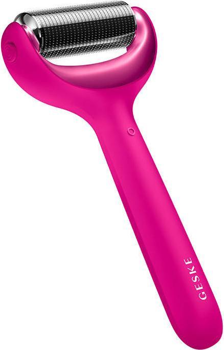 Produktbild Konjac Sponge Roller do mezoterapii igłowej twarzy i ciała 8w1 Geske z Aplikacja (magenta)