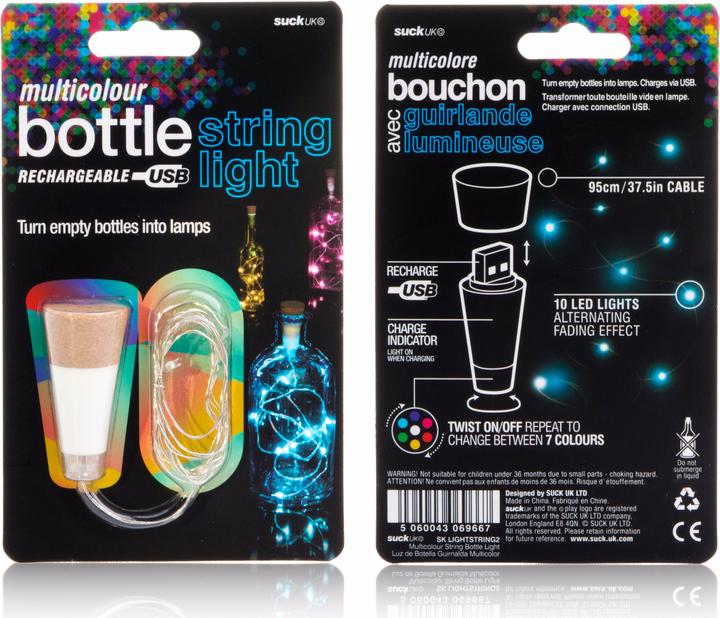 Produktbild Suck UK Multicoloured Light String (0.95 m)