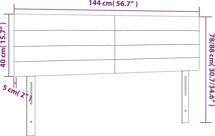 Actual product image VidaXL Erin (144 x 5 x 88 cm)
