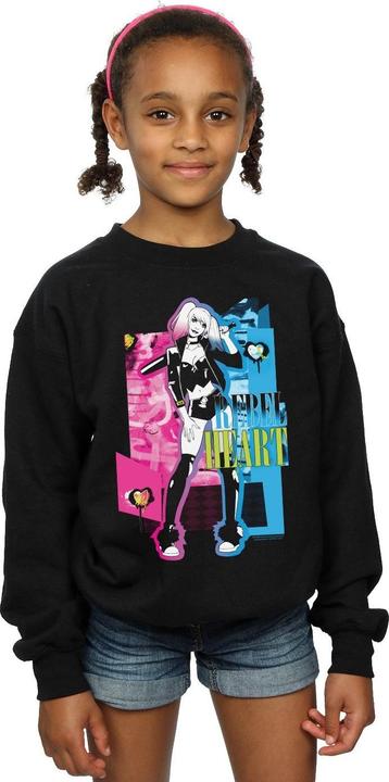 Produktbild Harley Quinn Rebel Heart Sweatshirt Mädchen (104)