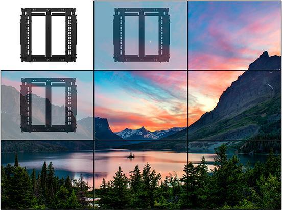 Actual product image b-tech BT8312 - 50 kg - 106.7 cm (42 inches) - 177.8 cm (70 inches) - 200 x 100 mm - 400 x (Wall, 50 kg, 42" - 70")