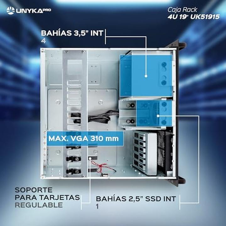 Produktbild Unykach 4U 19″ UK 4329 USB Type C
