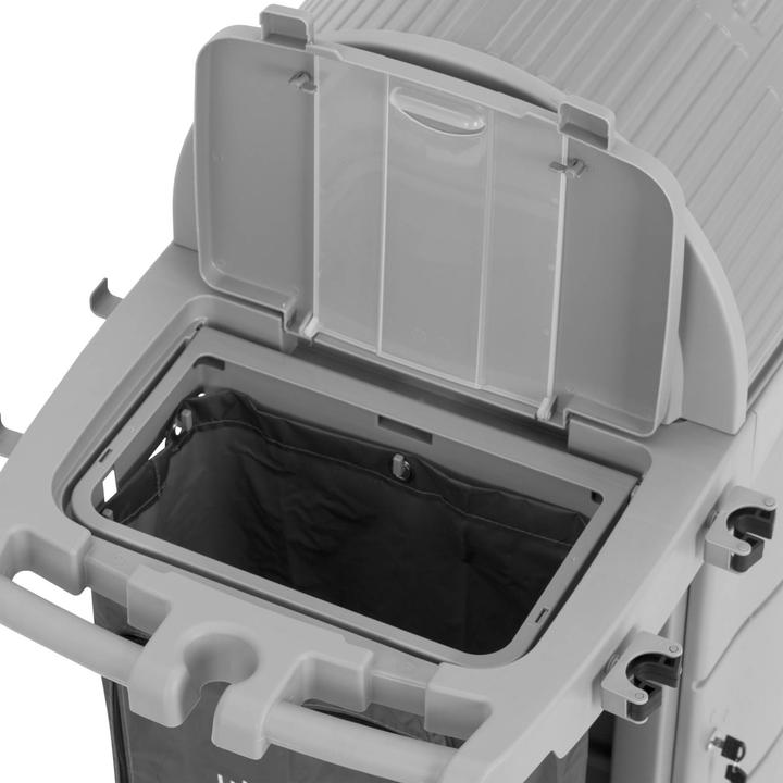 Actual product image Ulsonix Cleaning Trolley - with laundry bag - lockable compartment - 2 buckets - 2 double boxes (1 pcs.)