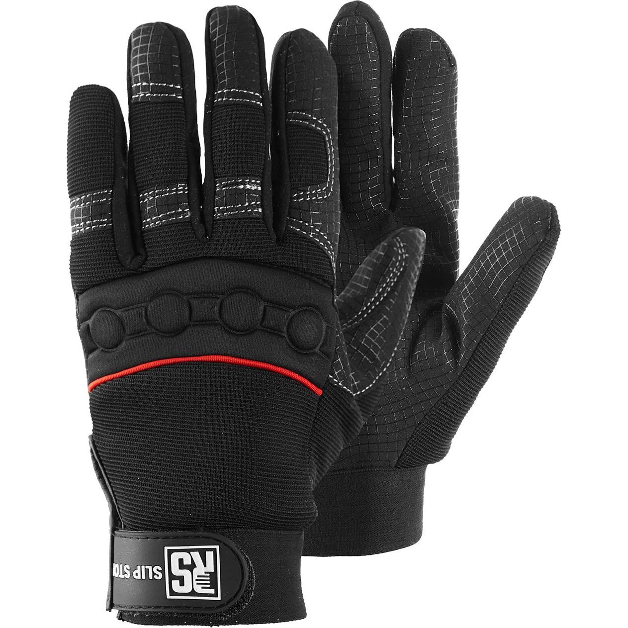 No Name, Schutzhandschuhe, Handschuhe Mechaniker Typ RS Slip Stop, Gre 10, schwarz (10)