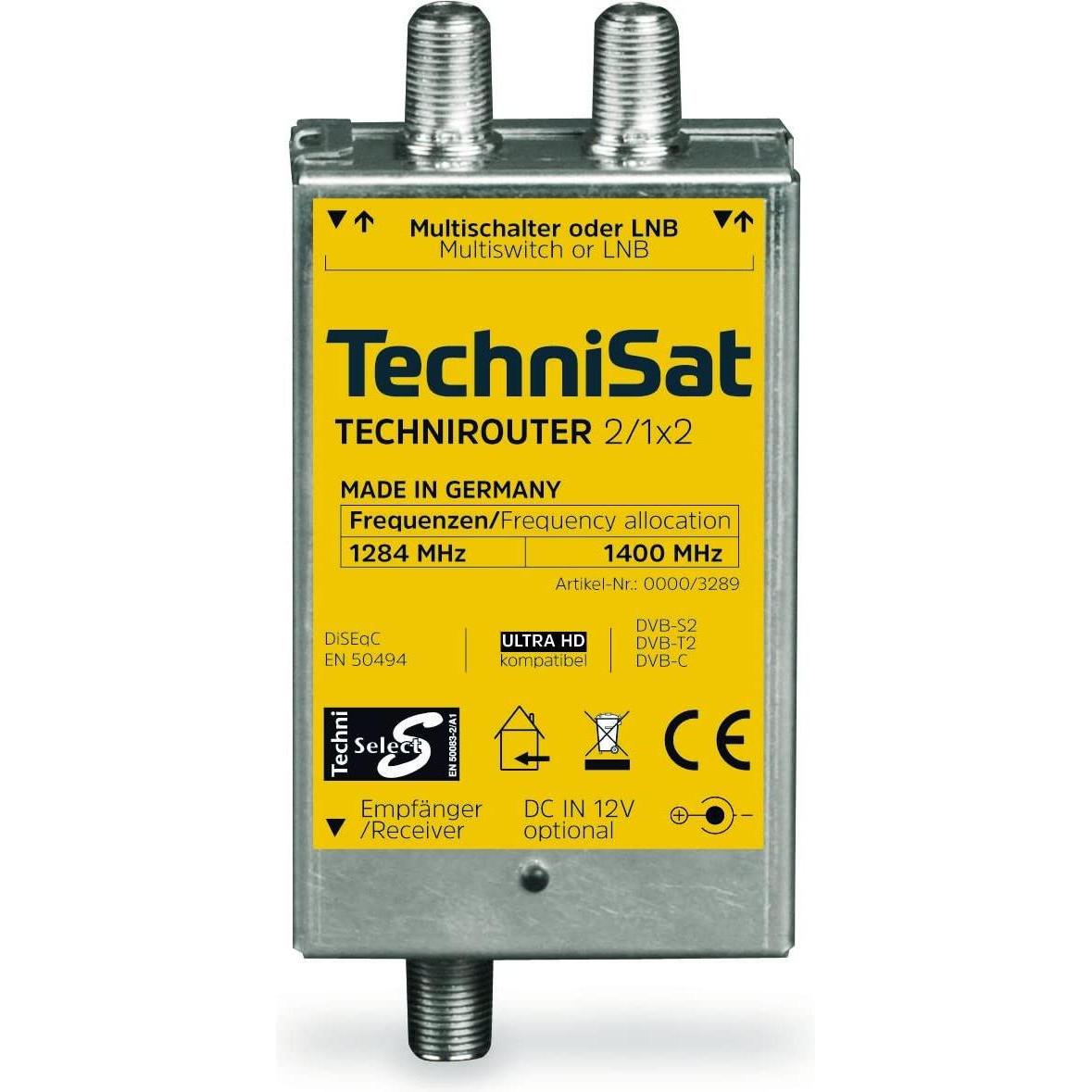 TechniSat TechniRouter Mini 2/1x2 (Einkabellösung), SAT Zubehör, Silber