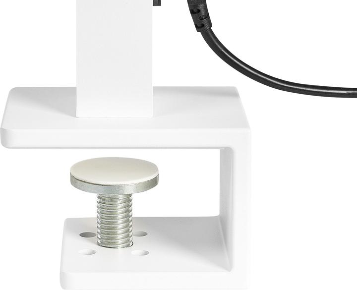 Actual product image Beliani Desk lamp LED metal white clampable VOLANS