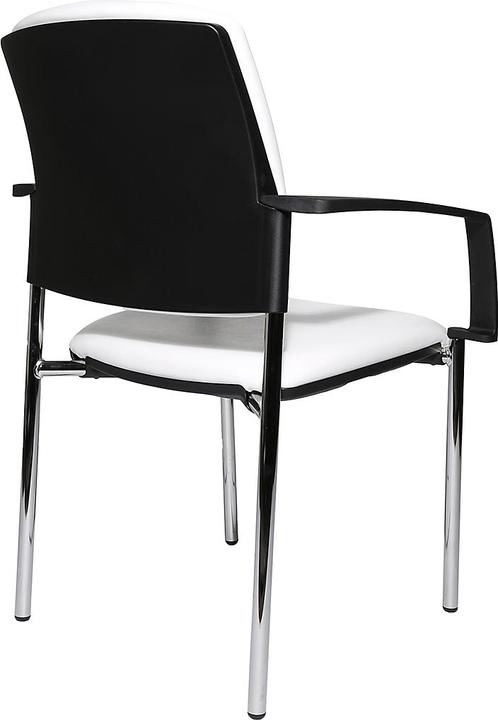 Produktbild Topstar Besucherstuhl BtoB 10, 4-Fuss-Gestell, Kunstlederbezug, stapelbar, inkl. Armlehnen, 2er-S...