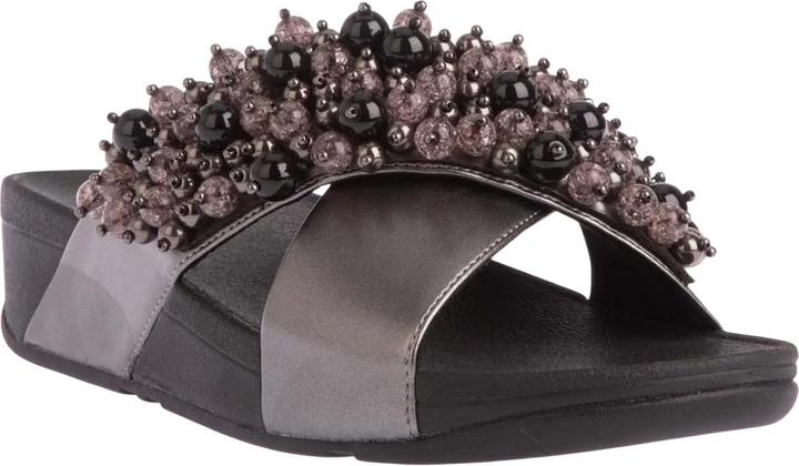 Actual product image Fitflop Womens/Ladies Lulu Bauble-Bead Cross Strap Sandals (37.5)