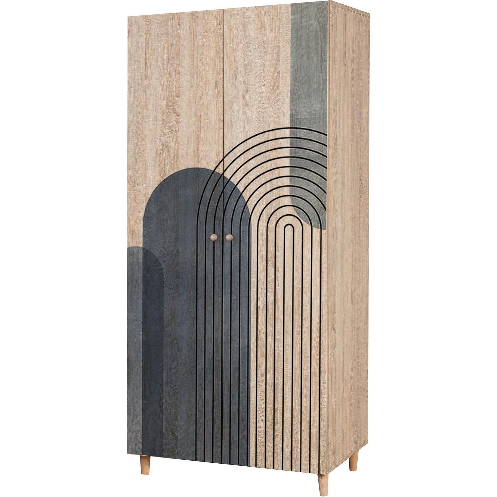 Homitis, Kleiderschrank, Lidya (90 x 192 x 52 cm)