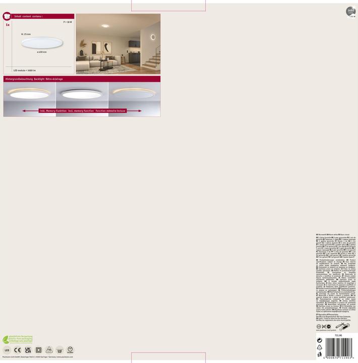 Actual product image Paulmann Panel Atria (3680 lm)