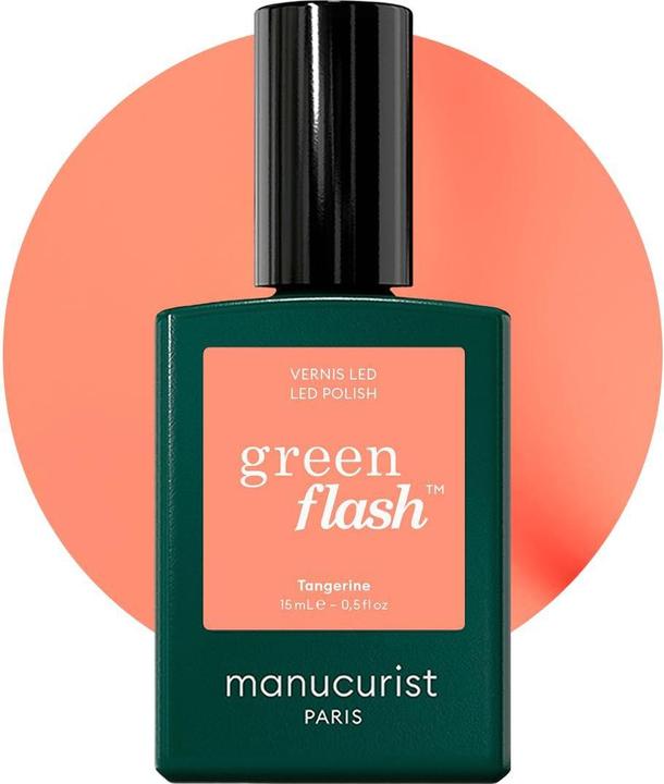 Anny MANUCURIST Green Flash Led Gel Nail Lacquer lakier do paznokci Tangerine 15ml (Tangerine, UV-Gel Lack)