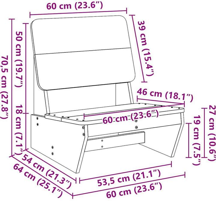 Image du produit vidaXL Gartenstuhl