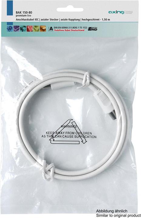 Actual product image Axing Antenna cable BAK 999-80 10m (90 dB, Antenna cable)