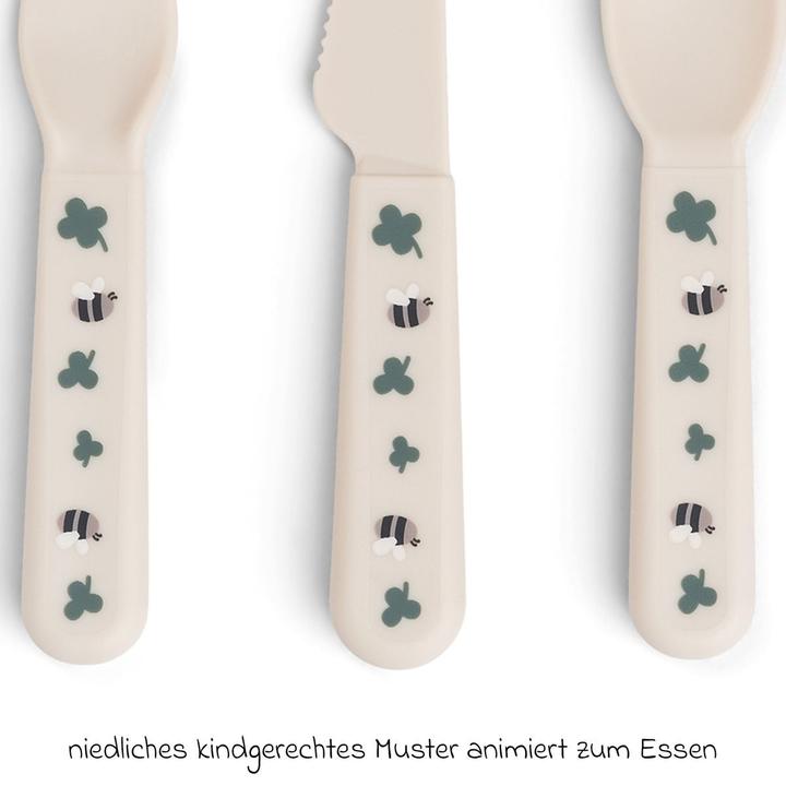 Produktbild Done by Deer Esslernbesteck 3-tlg. Besteck-Set Foodie - Tiny Farm -